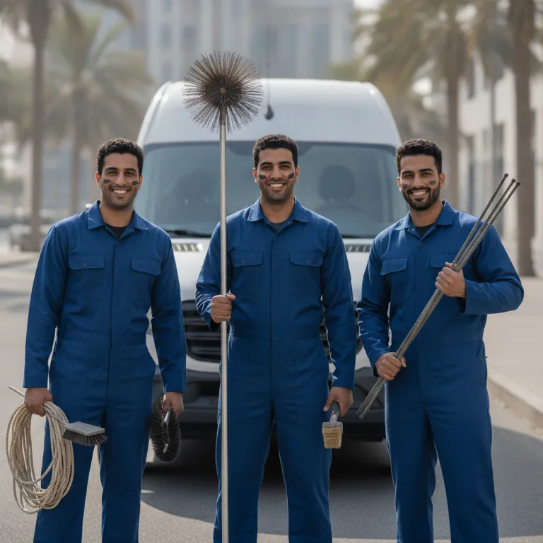 منظف مداخن فريق في طريف